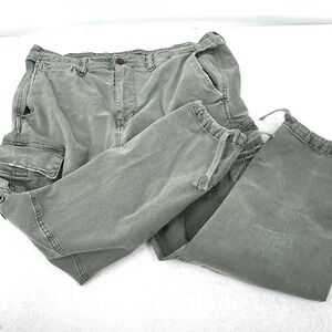 American Eagle Cargo Pants Men's Size 38x30 Gray Slim Fit Cotton Pockets